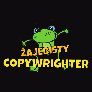 Żajebisty Copywrighter - Męska Bluza z kapturem Czarna