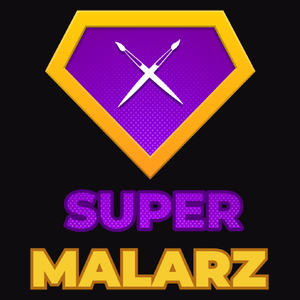 Super Malarz - Męska Koszulka Czarna