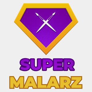 Super Malarz - Męska Koszulka Biała