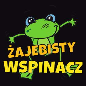 Żajebisty wspinacz - Męska Bluza z kapturem Czarna