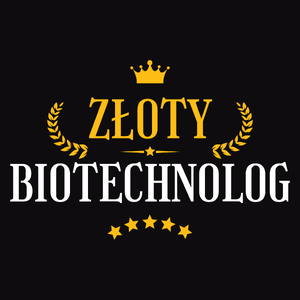 Złoty Biotechnolog - Męska Koszulka Czarna