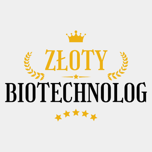 Złoty Biotechnolog - Męska Koszulka Biała