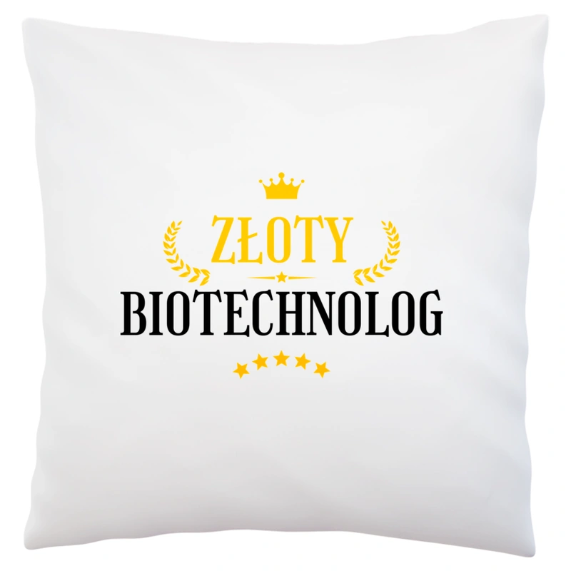 Złoty Biotechnolog - Poduszka Biała