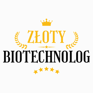 Złoty Biotechnolog - Poduszka Biała