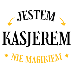 Jestem Kasjerem Nie Magikiem - Kubek Biały