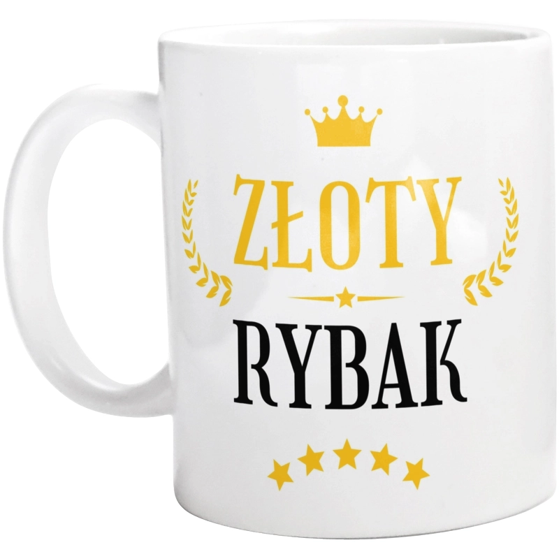 Złoty Rybak - Kubek Biały