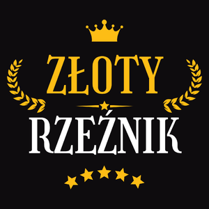 Złoty Rzeźnik - Męska Bluza z kapturem Czarna