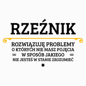 Rzeźnik - Rozwiązuje Problemy O Których Nie Masz Pojęcia - Poduszka Biała