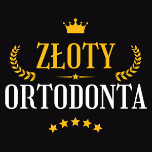 Złoty Ortodonta - Męska Koszulka Czarna