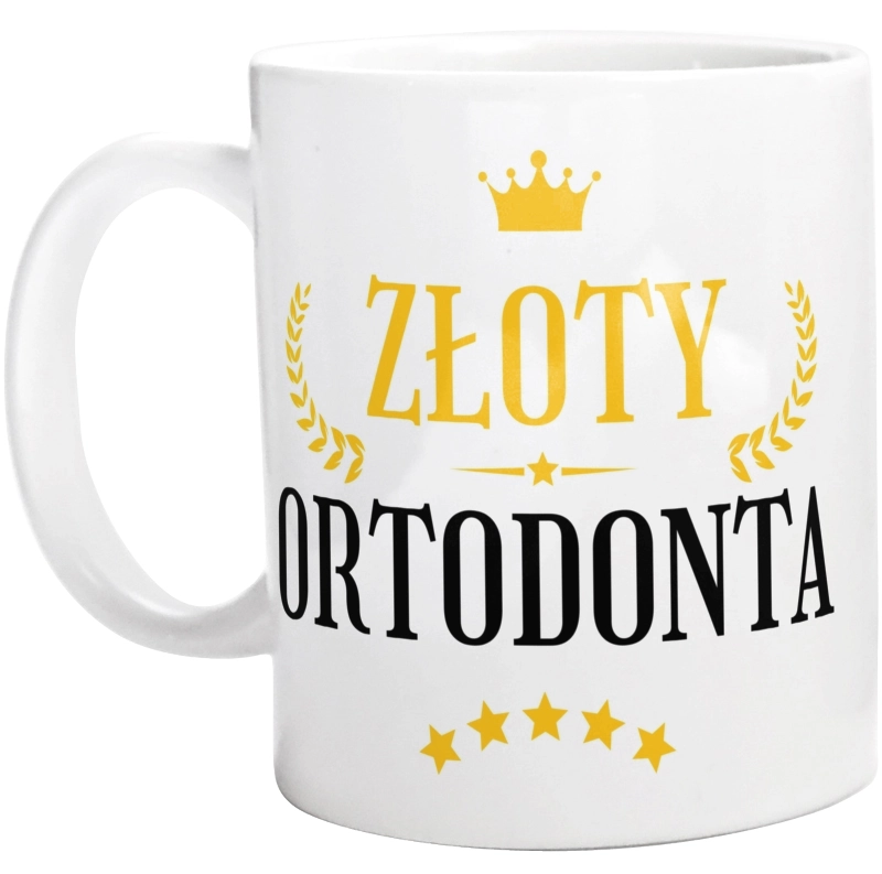 Złoty Ortodonta - Kubek Biały