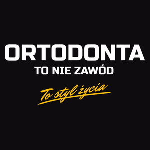 Ortodonta To Nie Zawód - To Styl Życia - Męska Koszulka Czarna