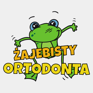 Żajebisty Ortodonta - Męska Koszulka Biała