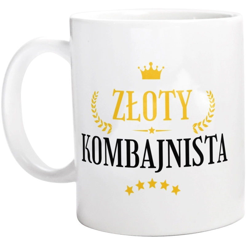 Złoty Kombajnista - Kubek Biały