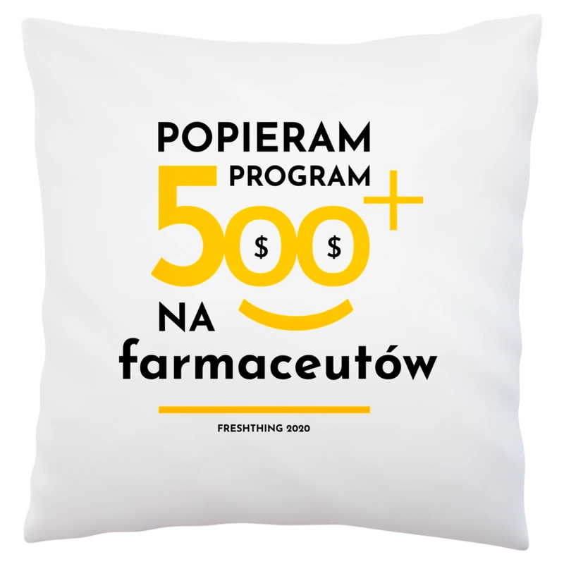 Program 500 Plus Na Farmaceutów - Poduszka Biała