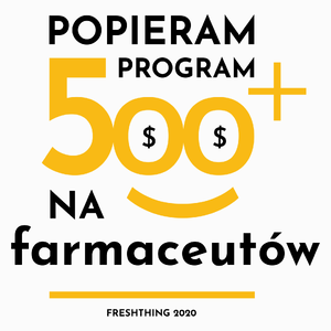 Program 500 Plus Na Farmaceutów - Poduszka Biała