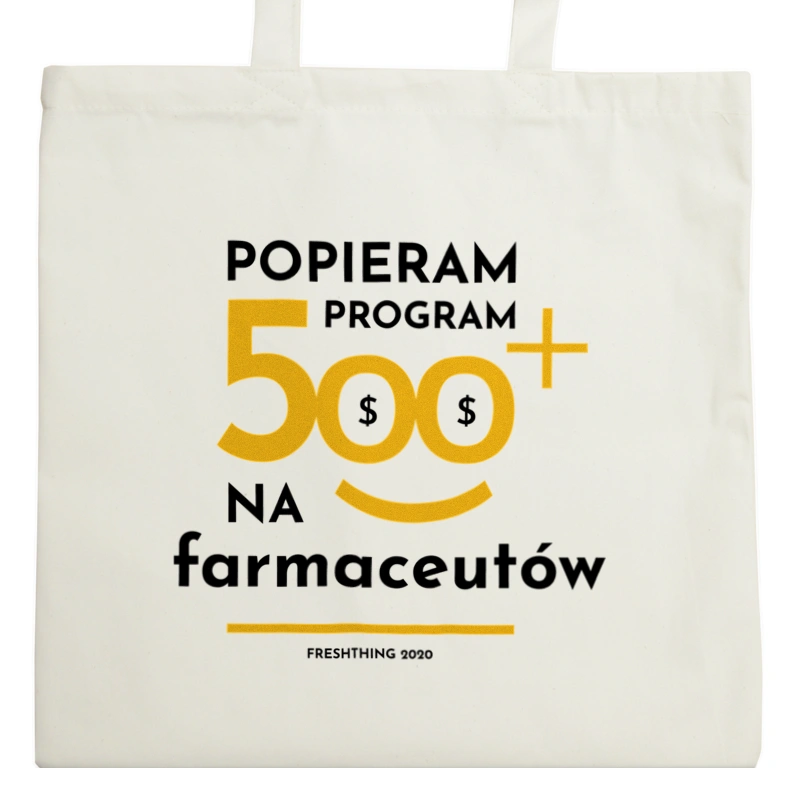 Program 500 Plus Na Farmaceutów - Torba Na Zakupy Natural