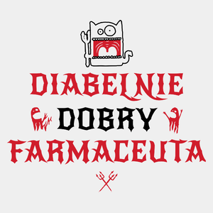 Diabelnie Dobry Farmaceuta - Męska Koszulka Biała