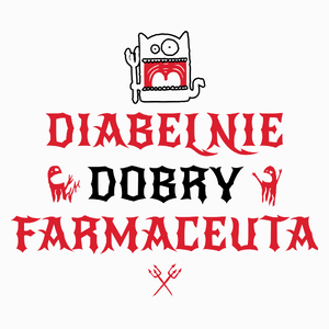 Diabelnie Dobry Farmaceuta - Poduszka Biała