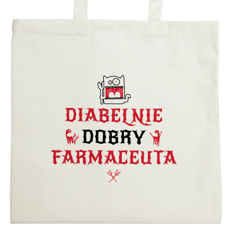 Diabelnie Dobry Farmaceuta - Torba Na Zakupy Natural