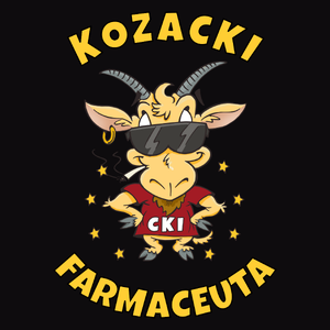 Kozacki Farmaceuta - Męska Koszulka Czarna