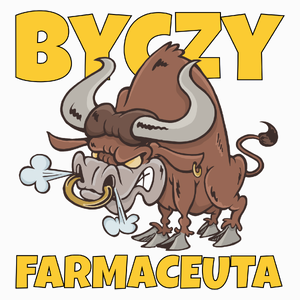 Byczy Farmaceuta - Poduszka Biała