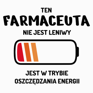 Nie Leniwy Farmaceuta - Poduszka Biała