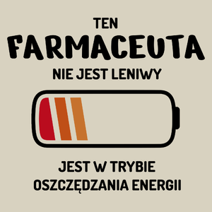 Nie Leniwy Farmaceuta - Torba Na Zakupy Natural