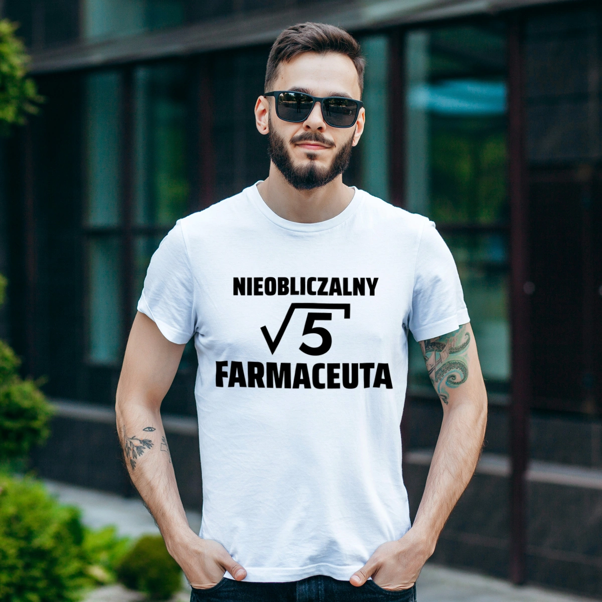 Nieobliczalny Farmaceuta - Męska Koszulka Biała