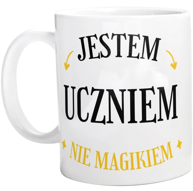 Jestem Uczniem Nie Magikiem - Kubek Biały