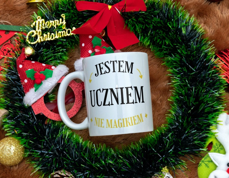 Jestem Uczniem Nie Magikiem - Kubek Biały