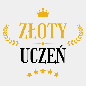 Złoty Uczeń - Męska Koszulka Biała