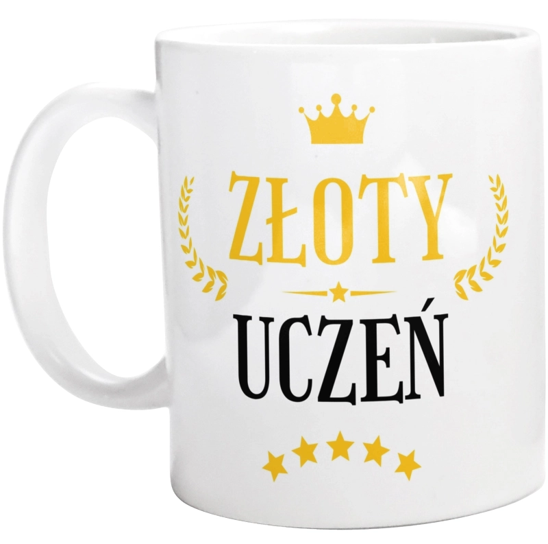 Złoty Uczeń - Kubek Biały