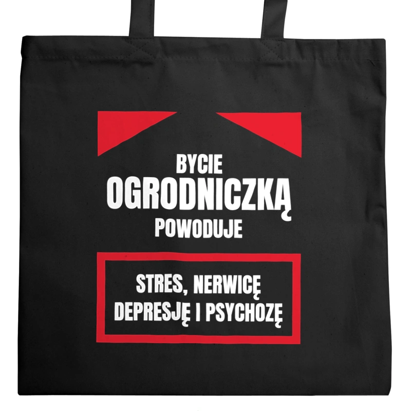 Bycie Ogrodniczką - Torba Na Zakupy Czarna