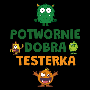 Potwornie Dobra Testerka - Torba Na Zakupy Czarna