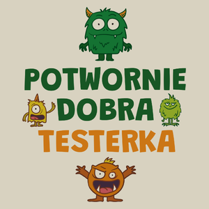 Potwornie Dobra Testerka - Torba Na Zakupy Natural