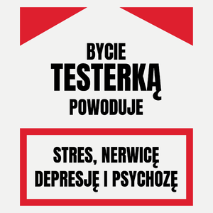 Bycie Testerką - Damska Koszulka Biała