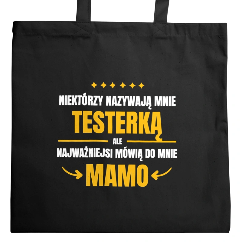 Mama Testerka - Torba Na Zakupy Czarna