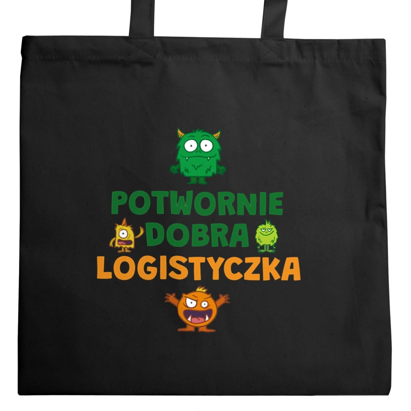 Potwornie Dobra Logistyczka - Torba Na Zakupy Czarna