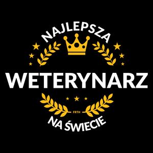 Najlepsza Weterynarz Na Świecie - Torba Na Zakupy Czarna