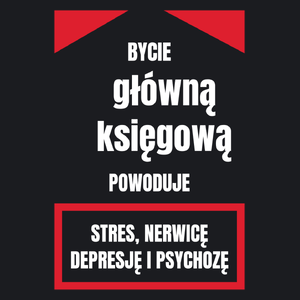 Bycie Główną Księgową - Damska Koszulka Czarna