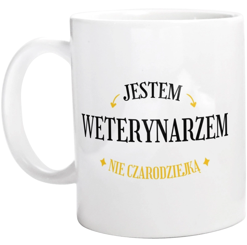 Jestem Weterynarzem Nie Czarodziejką - Kubek Biały