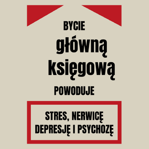 Bycie Główną Księgową - Torba Na Zakupy Natural