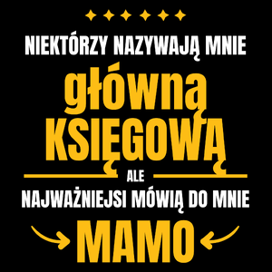 Mama Główna Księgowa - Torba Na Zakupy Czarna