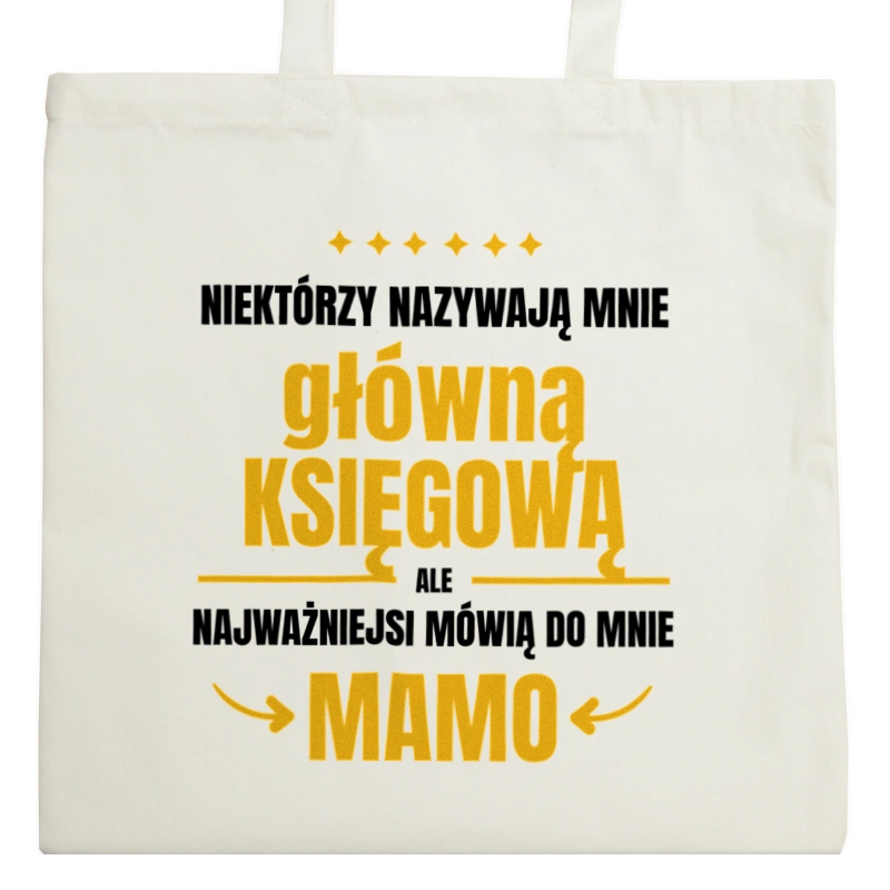 Mama Główna Księgowa - Torba Na Zakupy Natural