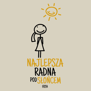 Najlepsza Radna Pod Słońcem - Torba Na Zakupy Natural