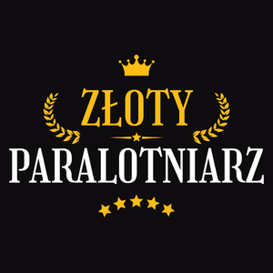 Złoty Paralotniarz - Męska Bluza z kapturem Czarna