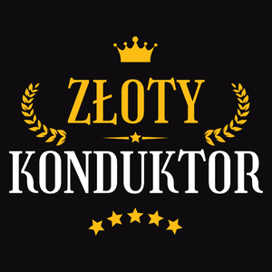 Złoty Konduktor - Męska Bluza Czarna