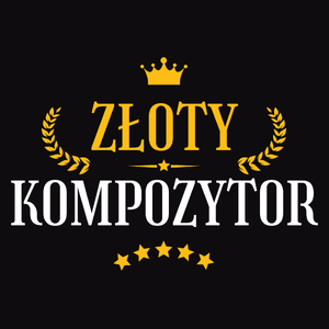 Złoty Kompozytor - Męska Bluza z kapturem Czarna