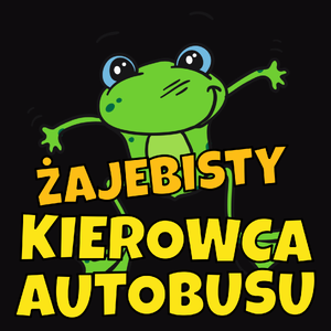 Żajebisty kierowca autobusu - Męska Bluza z kapturem Czarna