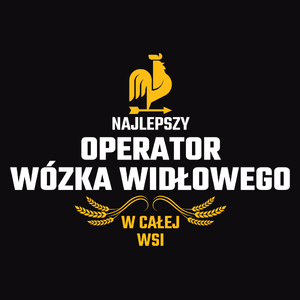 Najlepszy operator wózka widłowego w całej wsi - Męska Bluza z kapturem Czarna